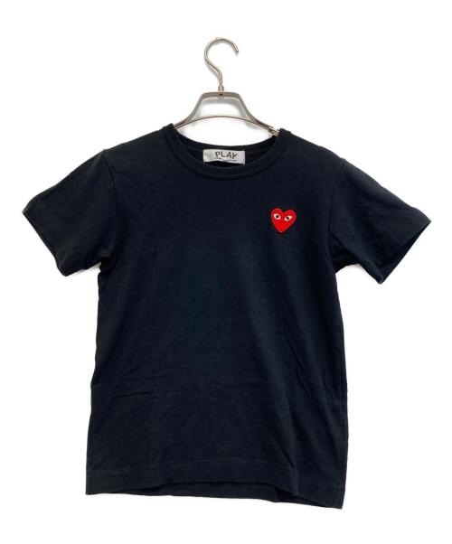 PLAY COMME des GARCONS（プレイコムデギャルソン）PLAY COMME des GARCONS (プレイコムデギャルソン) ハートロゴTシャツ ブラック サイズ:Mの古着・服飾アイテム