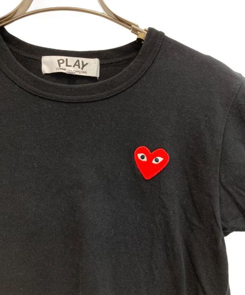 PLAY COMME des GARCONS（プレイコムデギャルソン）PLAY COMME des GARCONS (プレイコムデギャルソン) ハートロゴTシャツ ブラック サイズ:Mの古着・服飾アイテム