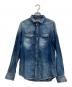DIESEL（ディーゼル）の古着「REBOT DENIM SHIRT」｜ブルー