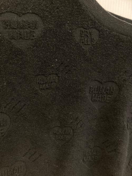 HUMAN MADE（ヒューマンメイド）HUMAN MADE (ヒューマンメイド) エンボスロゴTシャツ ブラック サイズ:Ｓの古着・服飾アイテム