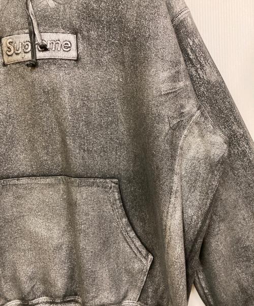 SUPREME（シュプリーム）SUPREME MM6 Maison Margiela (エムエムシックスメゾンマルジェラ) 24SS Foil Box Logo Hooded Sweatshirt/フォイルボックスロゴフードパーカー グレー サイズ:Ｌ 未使用品の古着・服飾アイテム