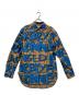 BURBERRY（バーバリー）の古着「18AW Graffiti Print Vintage Check Shirt」｜ブルー×ブラウン