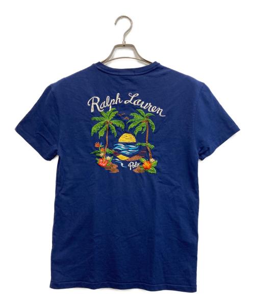 POLO RALPH LAUREN（ポロ・ラルフローレン）POLO RALPH LAUREN (ポロ・ラルフローレン) クラシックフィットエンブロイダリージャージーTシャツ ネイビー サイズ:xsの古着・服飾アイテム