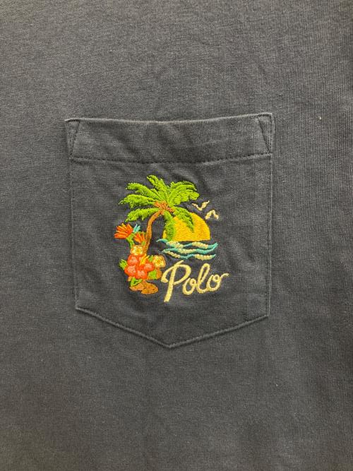 POLO RALPH LAUREN（ポロ・ラルフローレン）POLO RALPH LAUREN (ポロ・ラルフローレン) クラシックフィットエンブロイダリージャージーTシャツ ネイビー サイズ:xsの古着・服飾アイテム