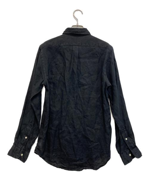 POLO RALPH LAUREN（ポロ・ラルフローレン）POLO RALPH LAUREN (ポロ・ラルフローレン) クラシックフィットリネンシャツ ブラック サイズ:xsの古着・服飾アイテム