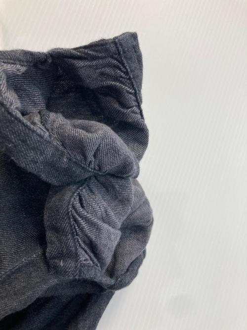 merci par artisan fabrique（メルシー パールティザンファブリック）merci par artisan fabrique (メルシー パールティザンファブリック) リネンブラウスワンピース グレー サイズ:FREEの古着・服飾アイテム