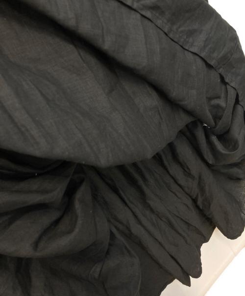 Gauze（ガーゼ）gauze (ガーゼ) リネンシャツワンピース ブラック サイズ:FREEの古着・服飾アイテム