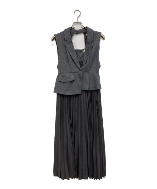 Snidel（スナイデル）Snidel (スナイデル) ジレディティールジャンスカ グレー サイズ:２の古着・服飾アイテム