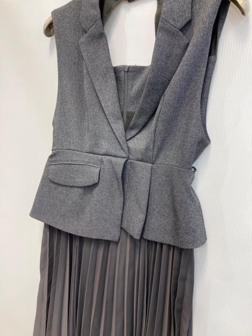 Snidel（スナイデル）Snidel (スナイデル) ジレディティールジャンスカ グレー サイズ:２の古着・服飾アイテム