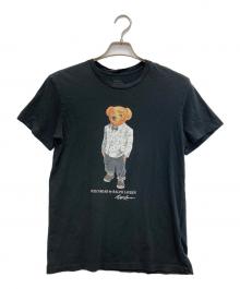 POLO RALPH LAUREN（ポロ・ラルフローレン）の古着「ポロベアプリントTシャツ」｜ブラック