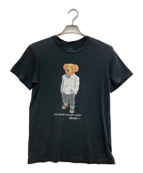 POLO RALPH LAUREN（ポロ・ラルフローレン）POLO RALPH LAUREN (ポロ・ラルフローレン) ポロベアプリントTシャツ ブラック サイズ:Sの古着・服飾アイテム