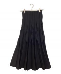 中古・古着通販】AMERI (アメリ) RIB MIX DENIM SKIRT インディゴ