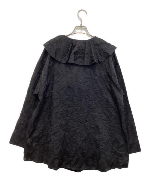 Ameri（アメリ）AMERI (アメリ) 2WAY EMBROIDERY RUFFLE BLOUSE ブラック サイズ:FREEの古着・服飾アイテム