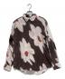 PAUL SMITH（ポールスミス）の古着「Flower print cellulose L/S shirt」｜ブラウン×ピンク