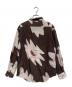 PAUL SMITH (ポールスミス) Flower print cellulose L/S shirt ブラウン×ピンク サイズ:M：10000円