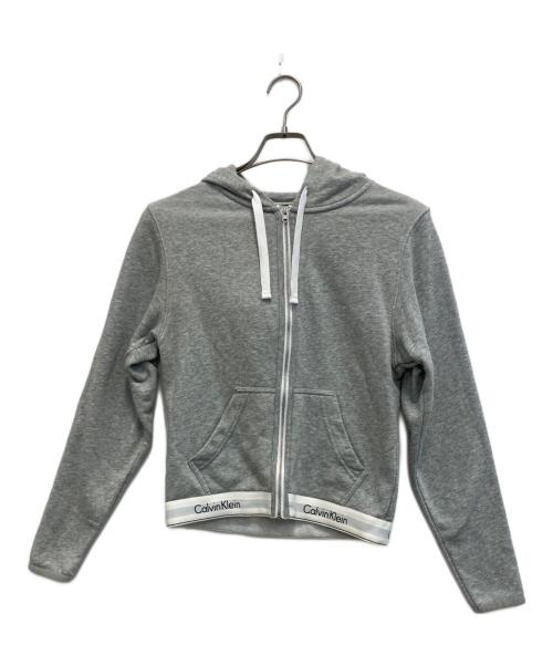 Calvin Klein（カルバンクライン）Calvin Klein (カルバンクライン) ジップパーカー グレー サイズ:Sの古着・服飾アイテム