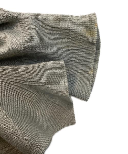 Maison Margiela（メゾンマルジェラ）Maison Margiela (メゾンマルジェラ) Vネックシルクブレンドドルマンニット ブルー サイズ:Sの古着・服飾アイテム