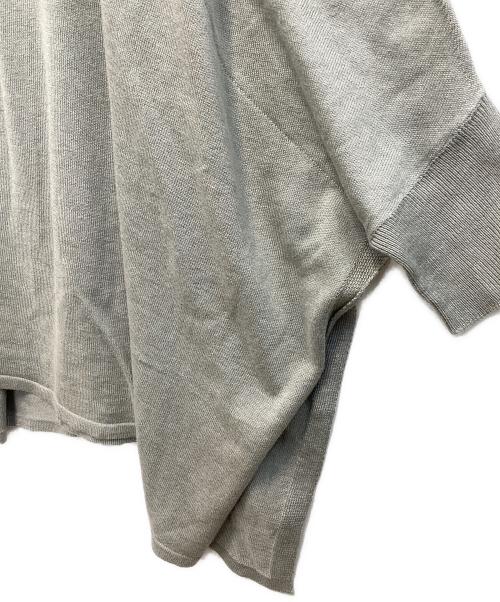 Maison Margiela（メゾンマルジェラ）Maison Margiela (メゾンマルジェラ) Vネックシルクブレンドドルマンニット ブルー サイズ:Sの古着・服飾アイテム