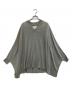 Maison Margiela（メゾンマルジェラ）の古着「Vネックシルクブレンドドルマンニット」｜ブルー