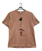 print starプリントスター）の古着「【Edward  Gorey】プリントTシャツ/エドワード・ゴーリー」｜ピンク