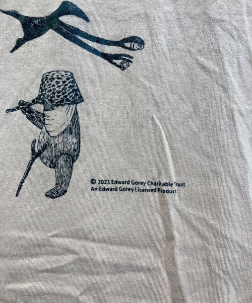 print star（プリントスター）print star (プリントスター) 【Edward  Gorey】プリントTシャツ/エドワード・ゴーリー ピンク サイズ:Lの古着・服飾アイテム