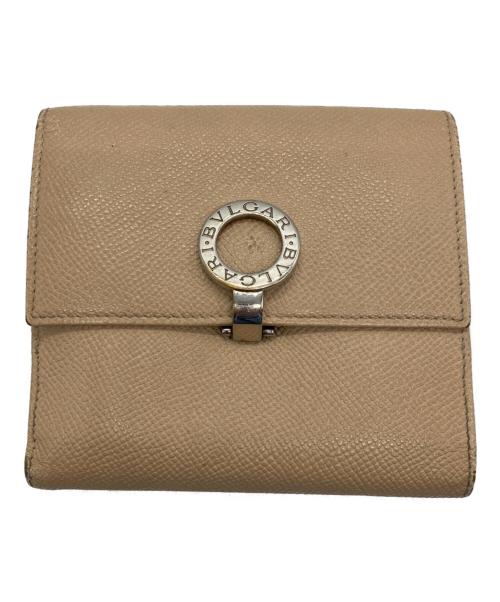 BVLGARI（ブルガリ）BVLGARI (ブルガリ) 2つ折り財布 ベージュの古着・服飾アイテム