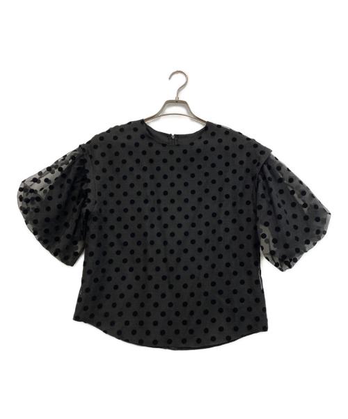 AMOMMA（アモマ）AMOMMA (アモマ) ドットシアーブラウス ブラック サイズ:無しの古着・服飾アイテム