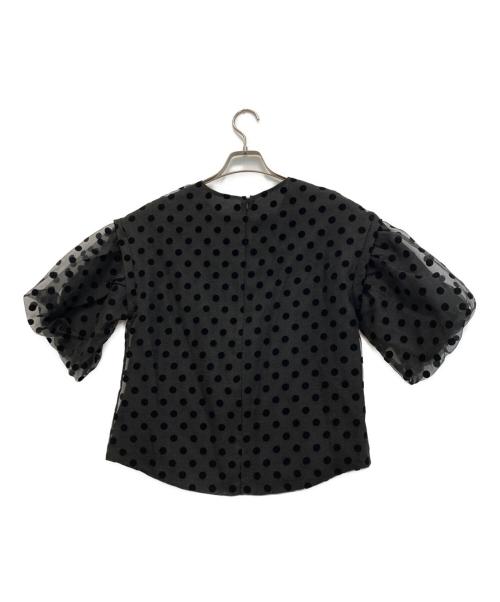 AMOMMA（アモマ）AMOMMA (アモマ) ドットシアーブラウス ブラック サイズ:無しの古着・服飾アイテム