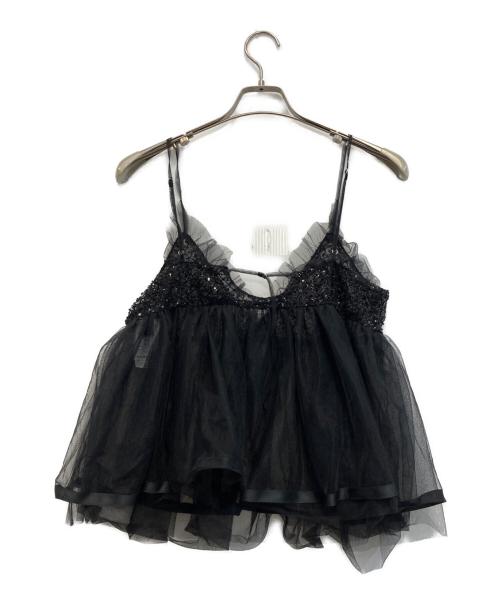 MAISON SPECIAL（メゾンスペシャル）MAISON SPECIAL (メゾンスペシャル) Shining Tiered Camisole Tunic ブラック サイズ:FREEの古着・服飾アイテム