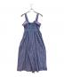 CAROLINA GLASER (カロリナ グレイサー) チェック柄 リボン フリル サロペット ピンク×ブルー サイズ:SIZE M：4000円