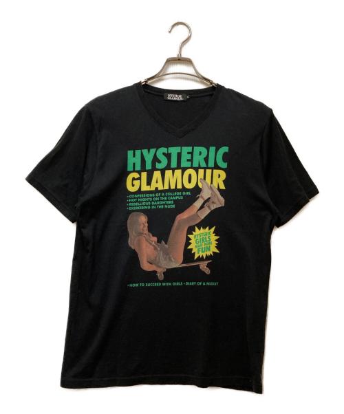 Hysteric Glamour（ヒステリックグラマー）Hysteric Glamour (ヒステリックグラマー) 【ヒスガール】プリントTシャツ ブラック サイズ:Lの古着・服飾アイテム