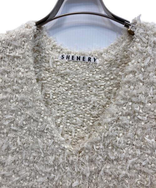 SHENERY（シーナリー）SHENERY (シーナリー) ペプラムニットベスト アイボリー サイズ:FREEの古着・服飾アイテム