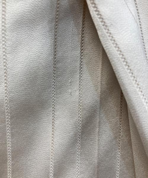 LE CIEL BLEU（ルシェルブルー）LE CIEL BLEU (ルシェルブルー) Leno-cloth Stripe Pants アイボリー サイズ:34の古着・服飾アイテム