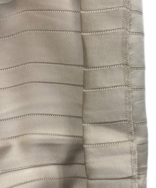 LE CIEL BLEU（ルシェルブルー）LE CIEL BLEU (ルシェルブルー) Leno-cloth Stripe Pants アイボリー サイズ:34の古着・服飾アイテム