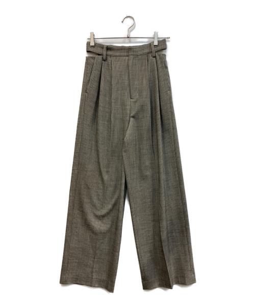 MANOF（マノフ）MANOF (マノフ) WAIST SLIT SLACKS グレー サイズ:Sの古着・服飾アイテム