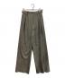 MANOF（マノフ）の古着「WAIST SLIT SLACKS」｜グレー