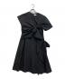 AKIRA NAKA（アキラナカ）の古着「Drape knot dress BK」｜ブラック