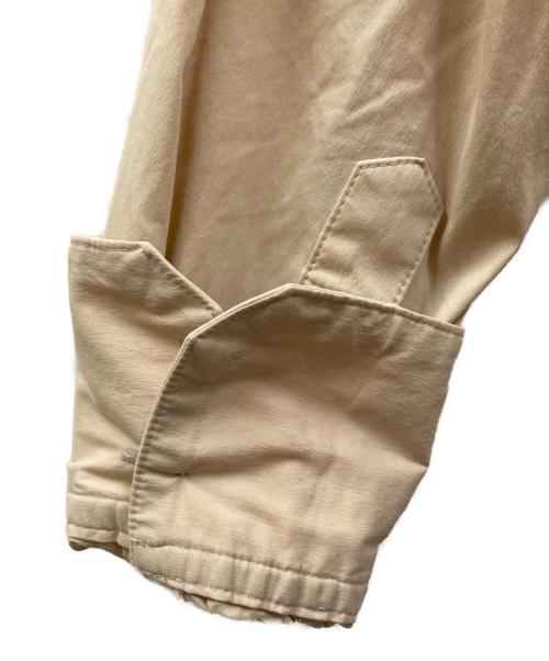 ticca（ティッカ）TICCA (ティッカ) ノーカラーシャツ ベージュ サイズ:SIZE 2の古着・服飾アイテム