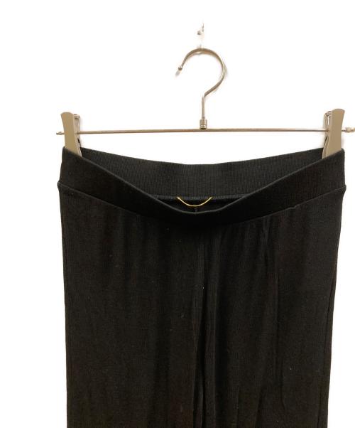 DEUXIEME CLASSE（ドゥーズィエム クラス）Deuxieme Classe (ドゥーズィエム クラス) 24ss Rayon リブパンツ ブラック サイズ:-の古着・服飾アイテム