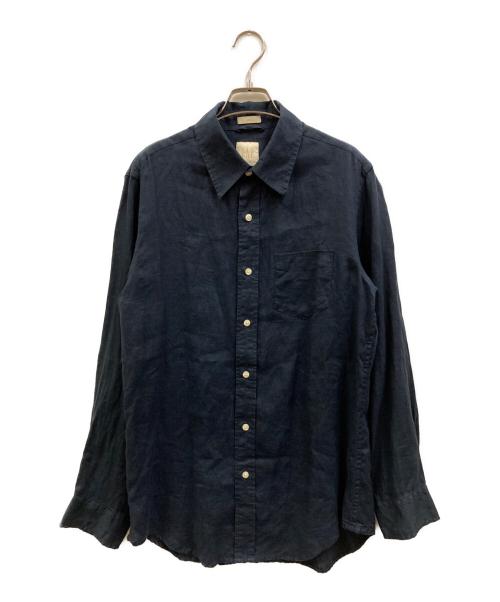 GAP（ギャップ）GAP (ギャップ) 00s リネンシャツ ネイビー サイズ:SIZE Mの古着・服飾アイテム