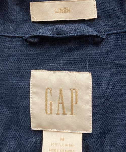 GAP（ギャップ）GAP (ギャップ) 00s リネンシャツ ネイビー サイズ:SIZE Mの古着・服飾アイテム