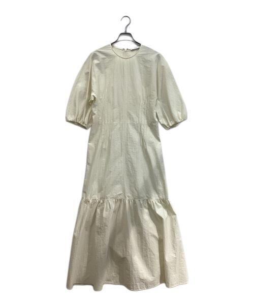 ASTRAET（アストラット）ASTRAET (アストラット) ピンタック パフスリーブワンピース アイボリー サイズ:1の古着・服飾アイテム