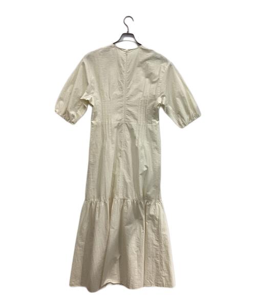 ASTRAET（アストラット）ASTRAET (アストラット) ピンタック パフスリーブワンピース アイボリー サイズ:1の古着・服飾アイテム
