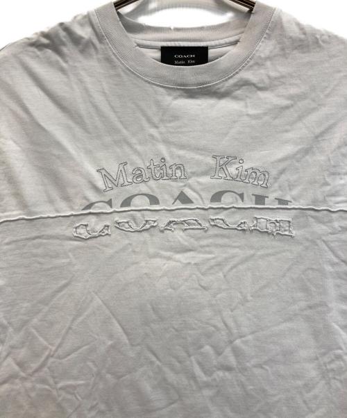 COACH（コーチ）COACH (コーチ) martink kim ヴィンテージ加工コラボTシャツ グレー サイズ:FREEの古着・服飾アイテム