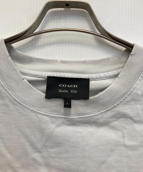 COACH（コーチ）COACH (コーチ) martink kim ヴィンテージ加工コラボTシャツ グレー サイズ:FREEの古着・服飾アイテム