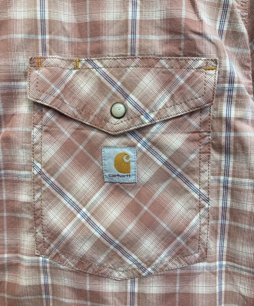 CarHartt（カーハート）CarHartt (カーハート) ウエスタンチェックシャツ ピンク サイズ:XLの古着・服飾アイテム