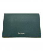 PAUL SMITHポールスミス）の古着「カラードエッジカードケース」｜グリーン×ブルー