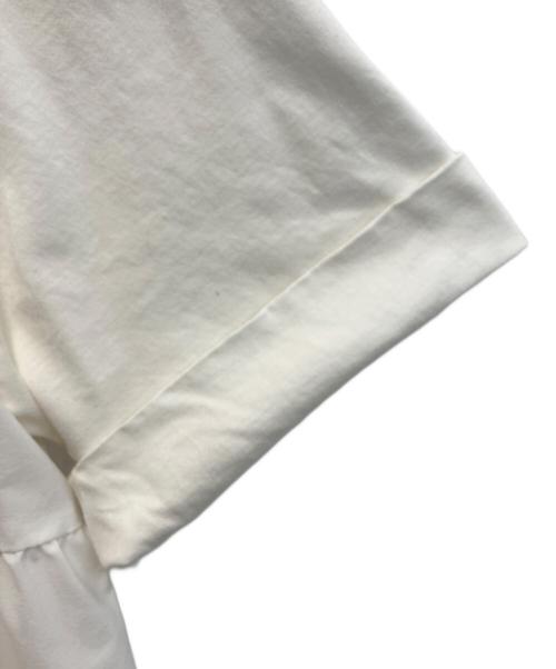 BALLSEY（ボールジィ）BALLSEY (ボールジィ) コットンジャージーコンビ ティアードプルオーバー ホワイト サイズ:SIZE Sの古着・服飾アイテム