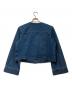 UNTITLED (アンタイトル) 金釦ノーカラーデニムジャケット インディゴ サイズ:2：6000円