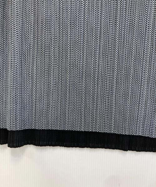 PLEATS PLEASE（プリーツプリーズ）PLEATS PLEASE (プリーツプリーズ) ジオメトリック柄レイヤードプリーツスカート グレー サイズ:1の古着・服飾アイテム
